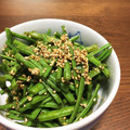 b1b21222's cooksnap of when they made ささげ豆の胡麻和え☆.