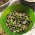 miii23's cooksnap of when they made 小松菜で栄養満点♡そぼろ中華丼.