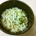 Jaye's cooksnap of when they made 簡単めちゃウマ イカめかぶうどん.