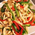ぴあーにゃ's cooksnap of when they made 安くて簡単！鶏ムネ肉のチンジャオロース風.