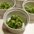 ちえぞ〜's cooksnap of when they made 簡単✨オクラの梅干し和え.