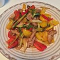 レインボー主婦's cooksnap of when they made 豚こま・パプリカ・シメジでさっぱり黒酢餡.