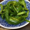 卵せんべい's cooksnap of when they made ピーマンだけ!5分で完成☆梅昆布茶あえ.