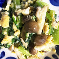 ちづりんも's cooksnap of when they made 小松菜としめじの中華風ふわふわ卵とじ.