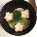 芹澤優love's cooksnap of when they made 蛤のお吸い物.