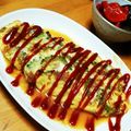 ハチワレねこ's cooksnap of when they made 中からチーズがとろ〜り♡ゴーヤオムレツ♡.