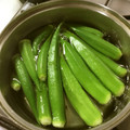 ☆こまっと☆'s cooksnap of when they made 基本のオクラの下処理と茹で方＊.