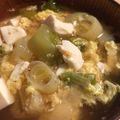 snow012's cooksnap of when they made 長ねぎと豆腐に卵とじの味噌汁。.