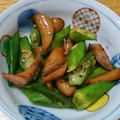くまちーこ's cooksnap of when they made オクラと厚切りベーコンのバター炒め.
