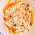 hymt0308's cooksnap of when they made ＊残った鮭で＊サーモンクリームパスタ.
