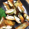 かすぴょ's cooksnap of when they made 茹で鶏でシソ明太子チーズ春巻き.