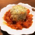 ぴぃころもち's cooksnap of when they made まるごとトマトカップのハンバーグ.