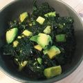 くろくみん's cooksnap of when they made ♪ケールとアボカドの炒めもの.