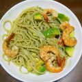 みみりん♪♪'s cooksnap of when they made エビとアボガドのジェノベーゼ.