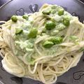 まめこ8888's cooksnap of when they made 生クリーム不要。枝豆クリームの冷製パスタ.