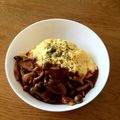 Huong's cooksnap of when they made ☆きのこのデミグラスソースオムライス☆.