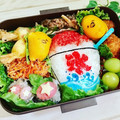 ３匹の大ぶたママ's cooksnap of when they made あさがお弁当☆夏弁当☆簡単☆.