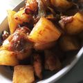 陽菜ちん's cooksnap of when they made 鶏皮とじゃがいものにんにくバター炒め.