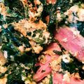 rioriokun's cooksnap of when they made 簡単☆ほうれん草&たまご炒め（ベーコン）.