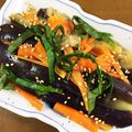 早起きまま's cooksnap of when they made 火を使わない★茄子と人参のナムル.