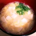 空ちっく's cooksnap of when they made 水菜とふんわり卵の味噌汁.
