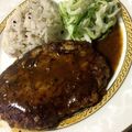 sktーk's cooksnap of when they made 簡単！フライパンで煮込みハンバーグ♡.