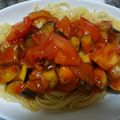 るなぴぴ's cooksnap of when they made なすとトマトのパスタ♪野菜ジュース.