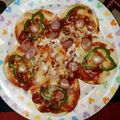 gangaragan's cooksnap of when they made 餃子の皮で簡単さくさくクリスピーピザ.
