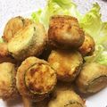 y_uu's cooksnap of when they made 大きなズッキーニde挽肉のはさみ揚げ♪.