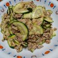 きんさんぎんさん's cooksnap of when they made 時短☆生ズッキーニ鯖缶サラダ.