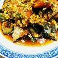 momoco's cooksnap of when they made 鮭と茄子のねぎだれがけ.