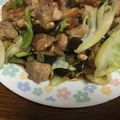 tayuko310's cooksnap of when they made 鶏肉とナスとキャベツのオイスター炒め.