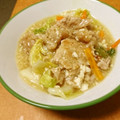 iriver's cooksnap of when they made とろ旨♪白菜と豚肉の甘酢あん豆腐.