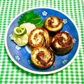 にきけん's cooksnap of when they made 秋刀魚の２色ロール焼き.