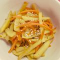 ★うさぎ組★'s cooksnap of when they made さつま芋で♪きんぴら風＊お弁当にも.