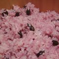 RedBlouse's cooksnap of when they made おめでたい日にぴったり黒豆のピンクお寿司.