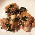 sweetbox25's cooksnap of when they made 大葉のいい香り～★鶏のゴマ味噌炒め.
