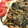 主夫あまこ's cooksnap of when they made コッテリ甘辛ナス豚丼( p｀д´)q！.