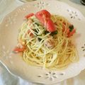 violets's cooksnap of when they made ☆簡単トマトとツナと大葉の冷製フジッリ☆.