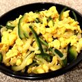 PARNELL's cooksnap of when they made 昼夕夏休みに♪ポン酢で胡瓜と卵の酢の物.