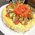 yuhd's cooksnap of when they made 簡単！お寿司ケーキ！ひなまつりにも.
