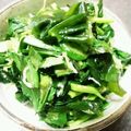 いなみよょよん's cooksnap of when they made モロヘイヤの酢の物.