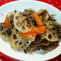 ともっぺ２９'s cooksnap of when they made ✿牛肉入り❤れんこんとごぼうのきんぴら❤.