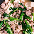 みさこ10's cooksnap of when they made 取り分け簡単☆小松菜と豚肉と豆腐炒め♪.