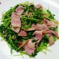acchiあちこ's cooksnap of when they made 豆苗とベーコン炒め.