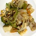 みっつの紅茶's cooksnap of when they made ゴーヤチャンプル★（苦くない）.