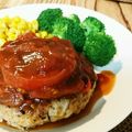 マリチャソ's cooksnap of when they made 焼きトマトソースのハンバーグ.