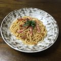 みじょーん's cooksnap of when they made なめ茸とベーコンの簡単パスタ.
