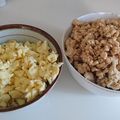 TheUKlife's cooksnap of when they made 【二色丼】卵&鶏そぼろ丼！.