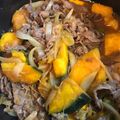 クックZ548F9☆'s cooksnap of when they made 牛肉とかぼちゃ＊甘辛生姜炒め煮.
